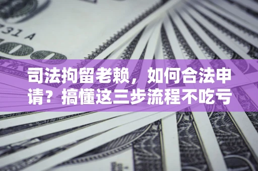 北京司法拘留老赖，如何合法申请？搞懂这三步流程不吃亏！