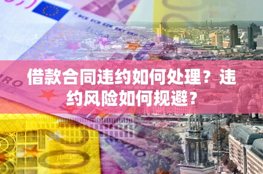北京借款合同违约如何处理？违约风险如何规避？