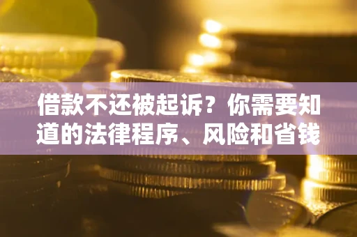 北京借款不还被起诉？你需要知道的法律程序、风险和省钱技巧